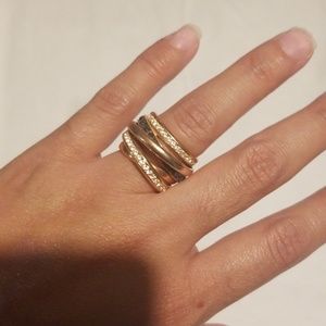 Swarovski Muliti Color Spiral Ring